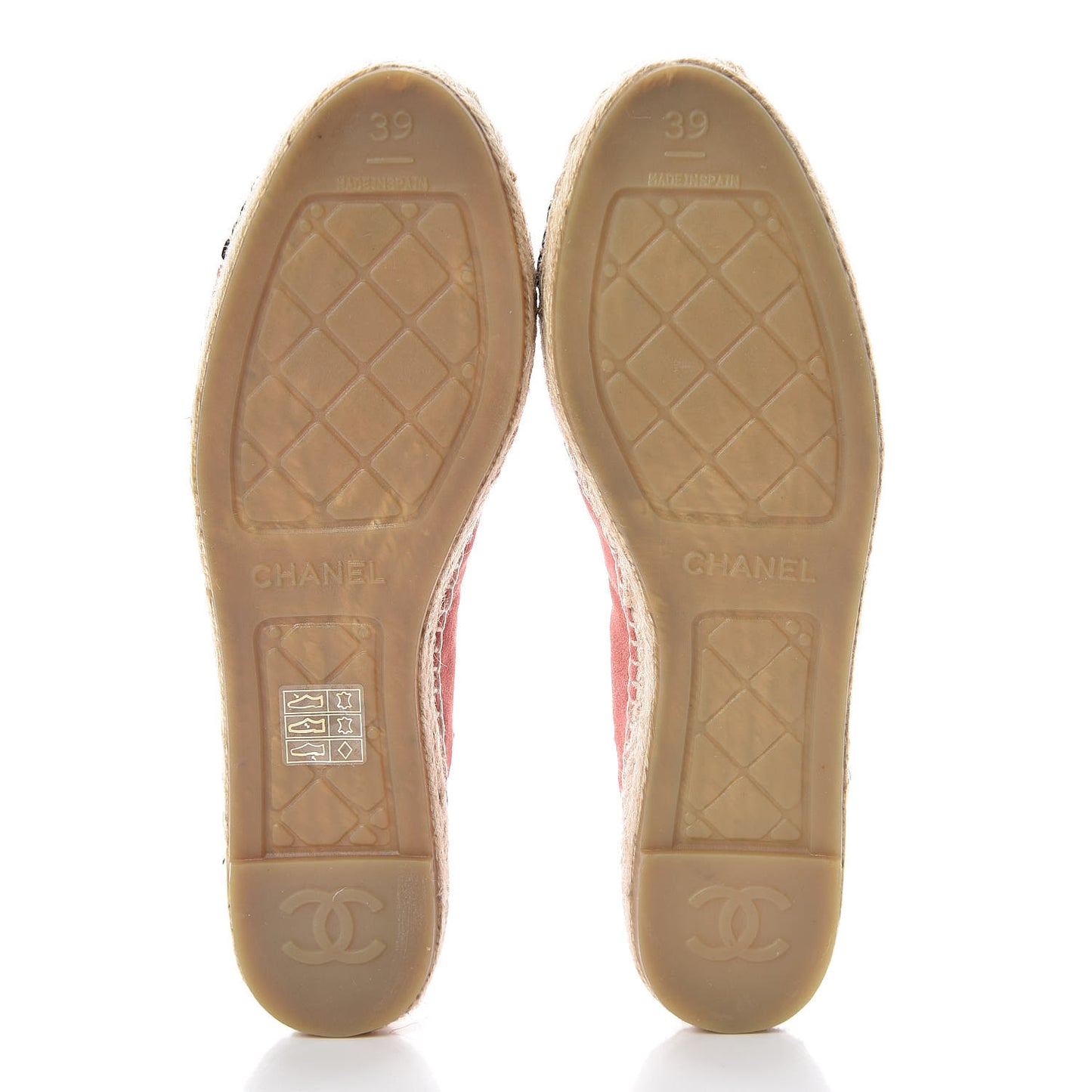 Suede Pearl CC Espadrilles 39 Pink