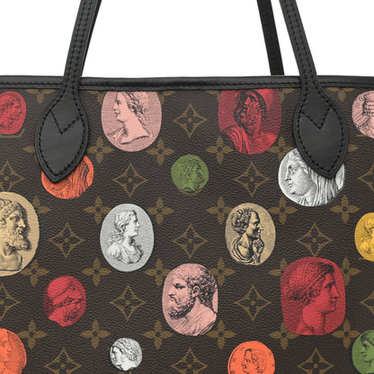 Louis Vuitton X Fornasetti Monogram Cameo Neverfull MM 8 of 10