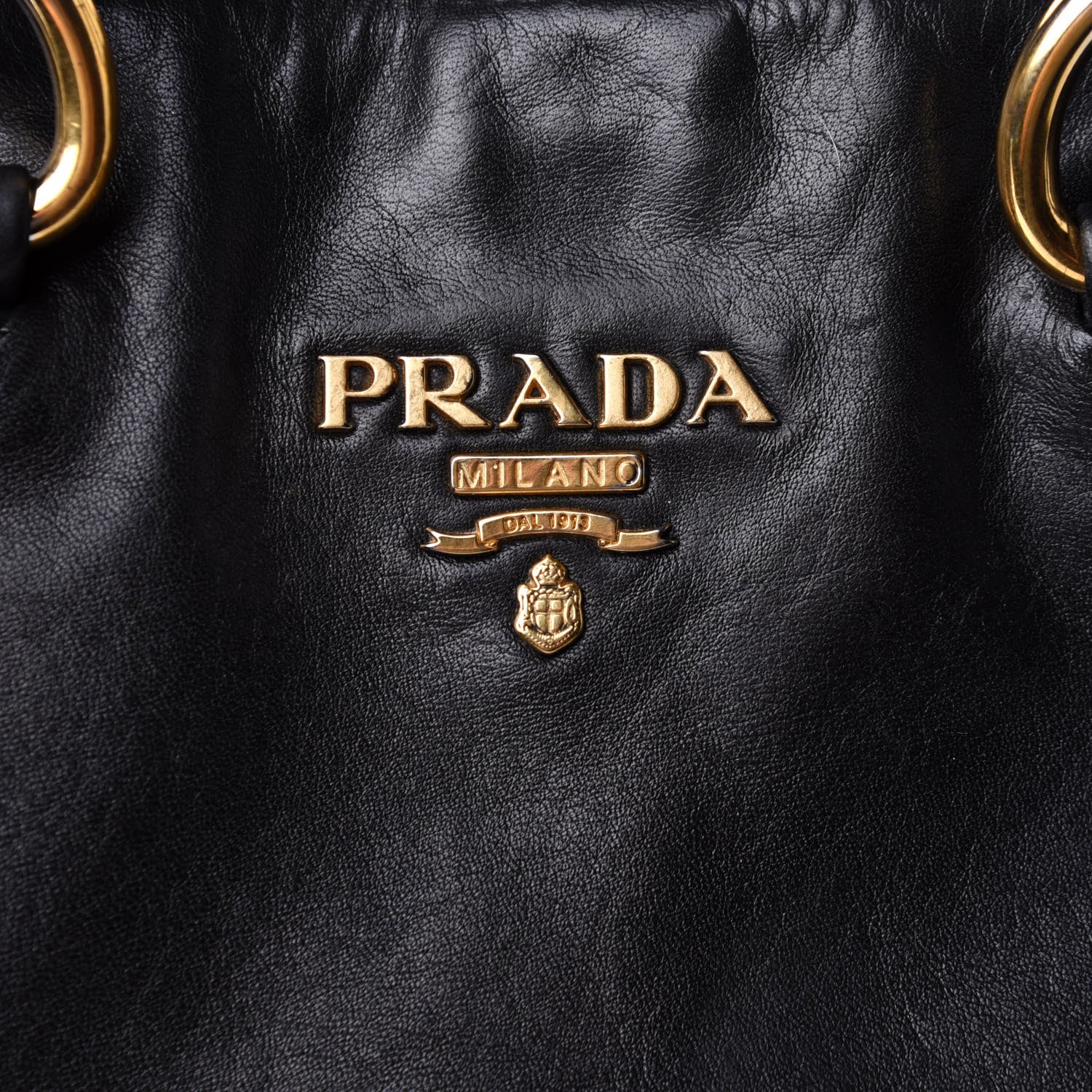 Prada Soft Calf Shopping Tote Black 8 of 12