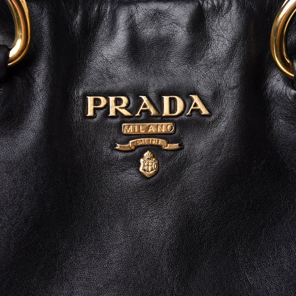 Prada Soft Calf Shopping Tote Black 8 of 12