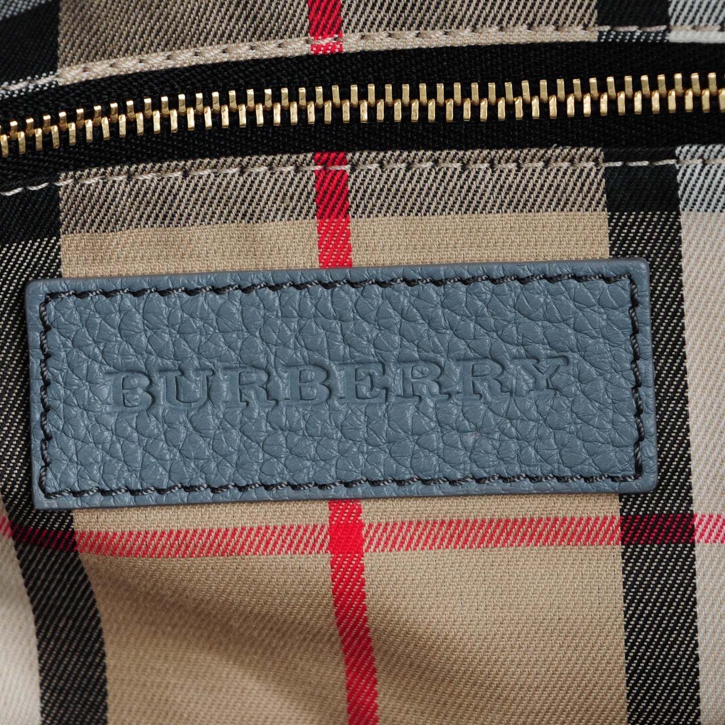 London Grainy Calfskin Medium Baynard Tote Storm Grey