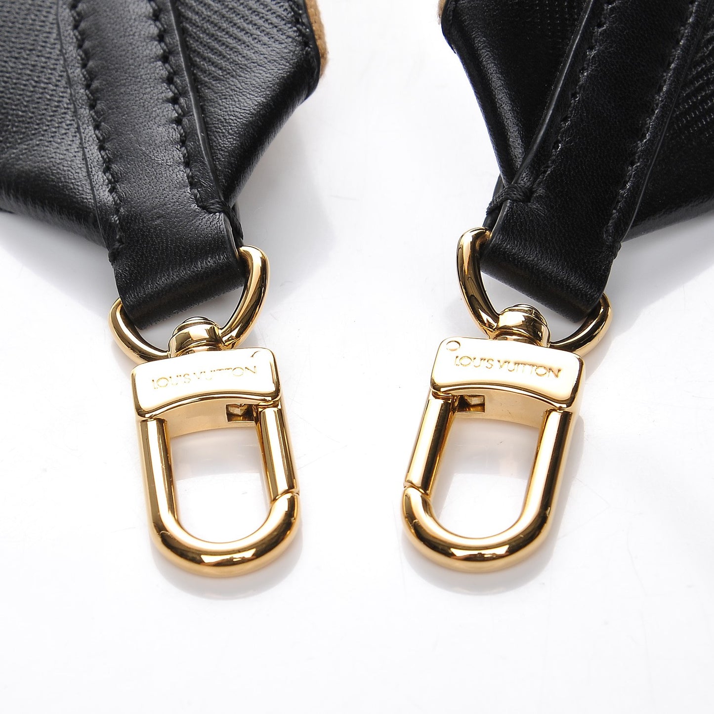 Calfskin Canvas Atlantis Shoulder Strap Black