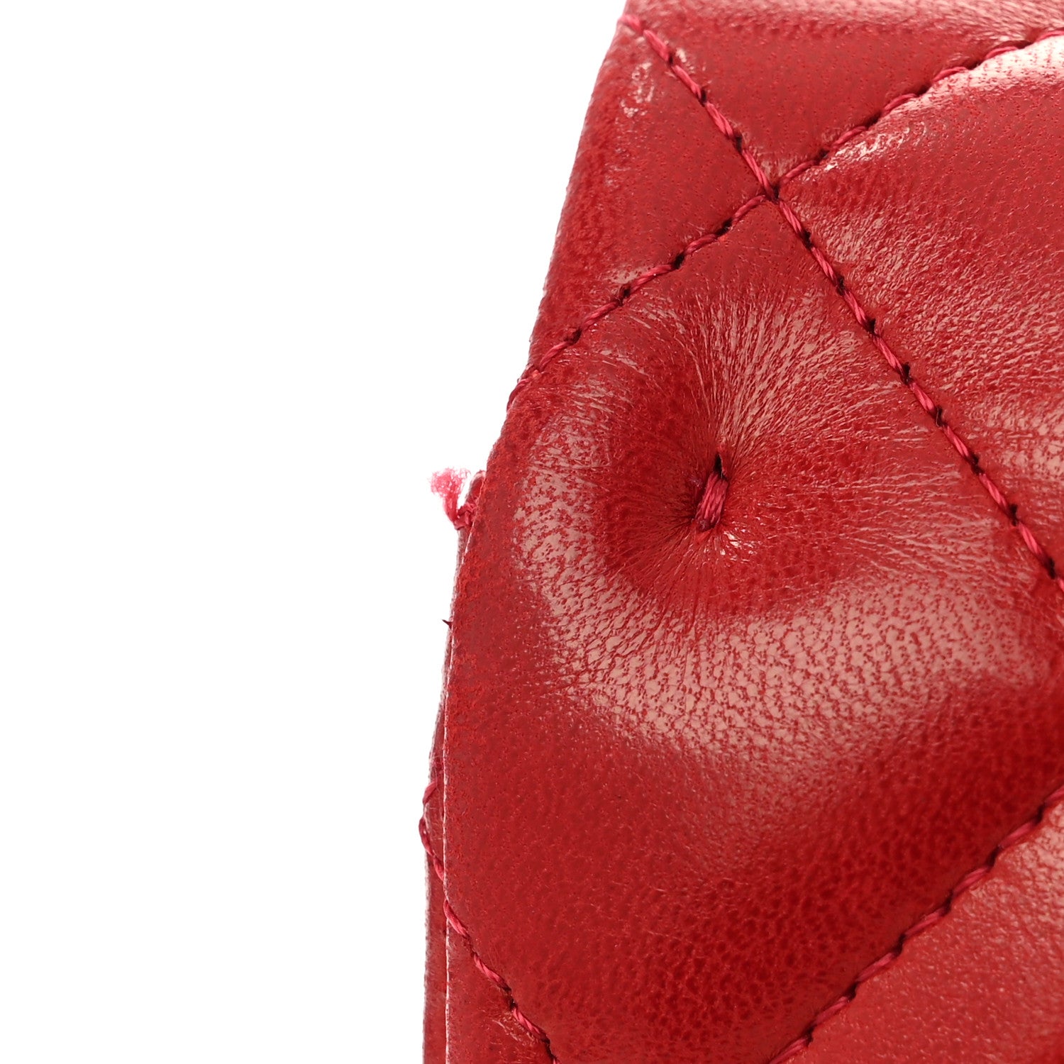 Chanel Lambskin Quilted Jumbo Single Flap Red 13 of 14