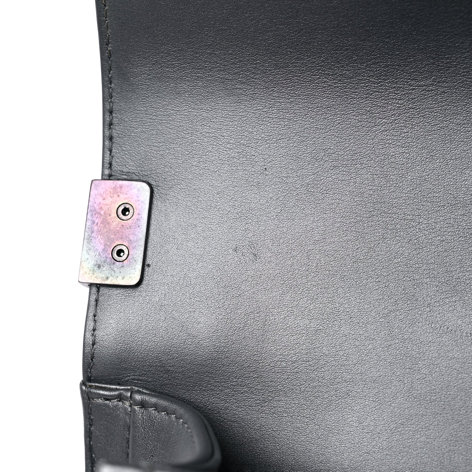 Chanel Lambskin Quilted Small Boy Flap Dark Grey 10 of 14