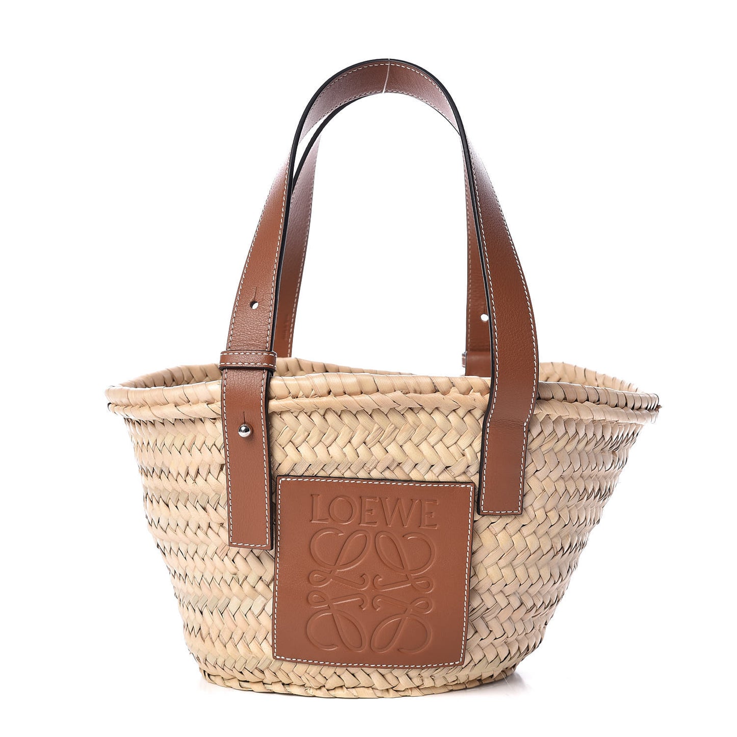 Raffia Small Basket Tote Bag Natural Tan