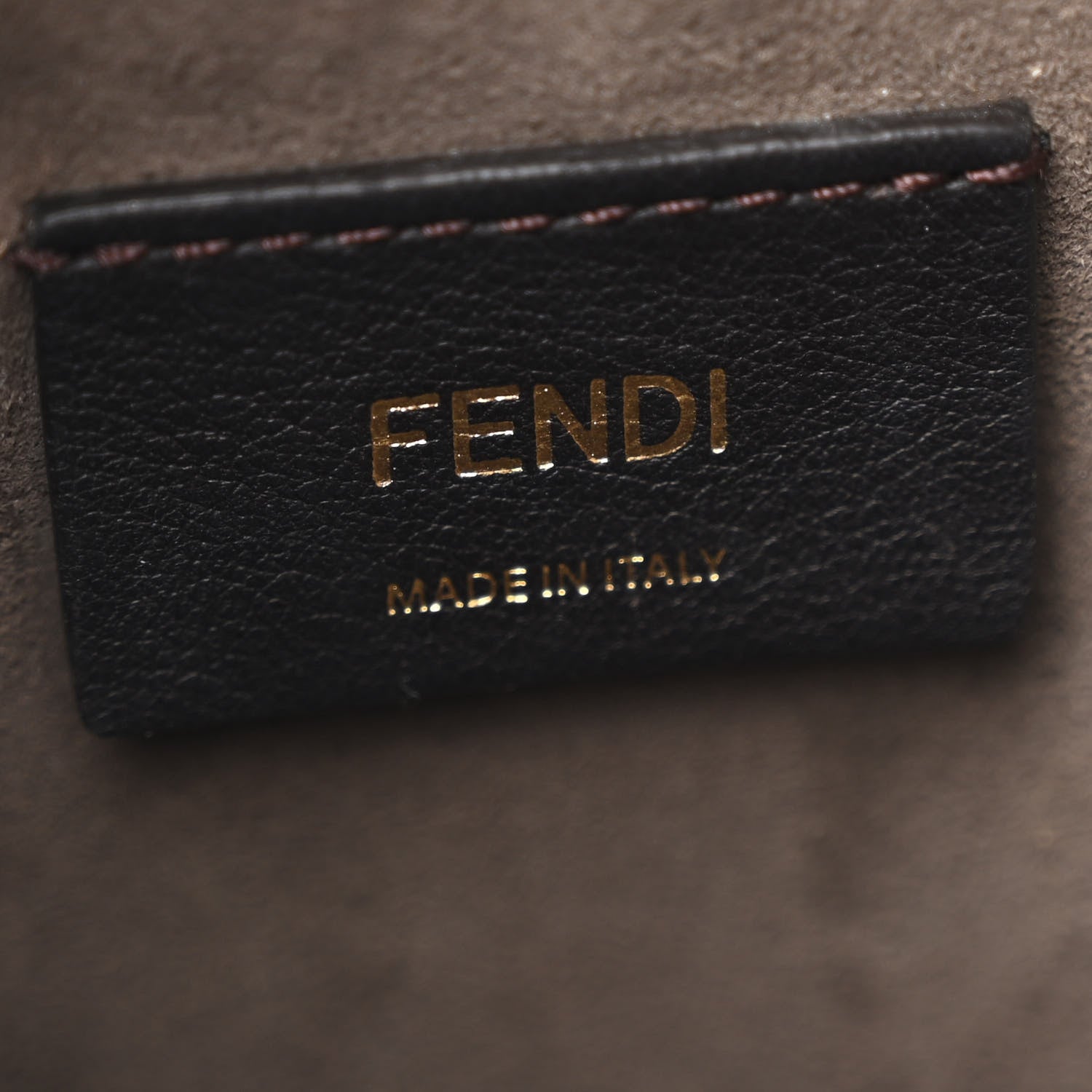 Fendi Vitello Liberty F is Fendi Bi-Color FF 1974 Embossed Mini Mon Tresor Bucket Bag Maya Black 6 of 10