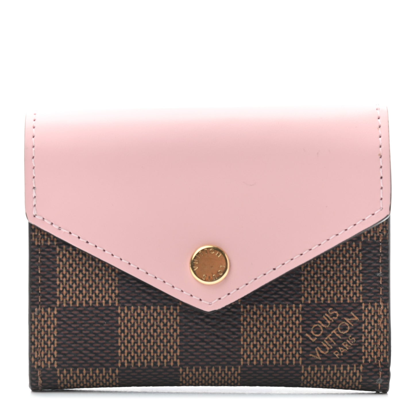 Damier Ebene Zoe Wallet Rose Ballerine