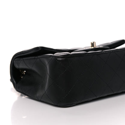 Chanel Lambskin Quilted Mini Rectangular Flap Black 8 of 11
