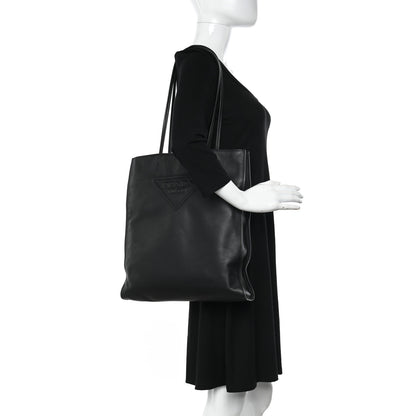 Prada Soft Calfskin Tote Black 2 of 11