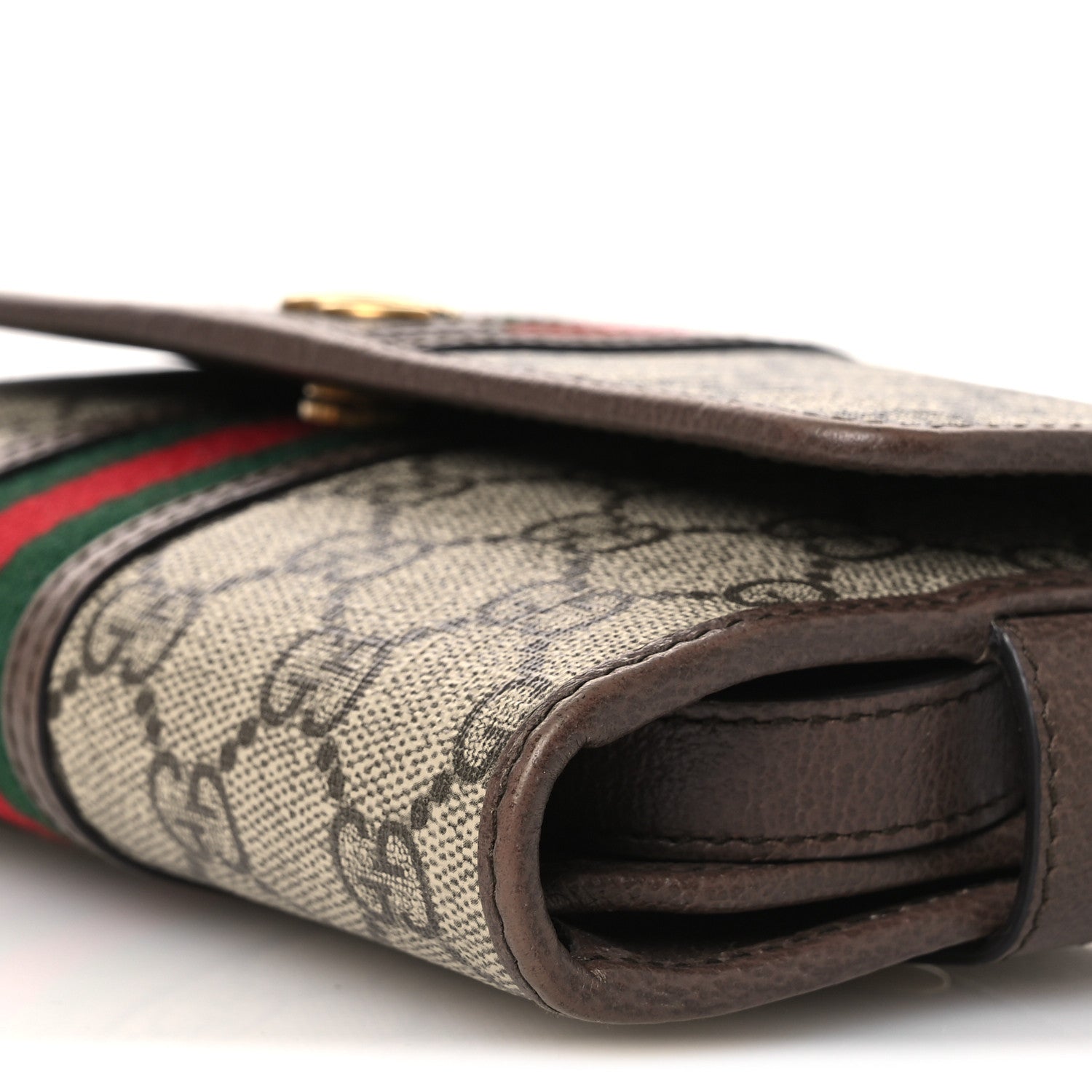 Gucci GG Supreme Monogram Web Ophidia Crossbody Wallet Beige New Acero 10 of 11