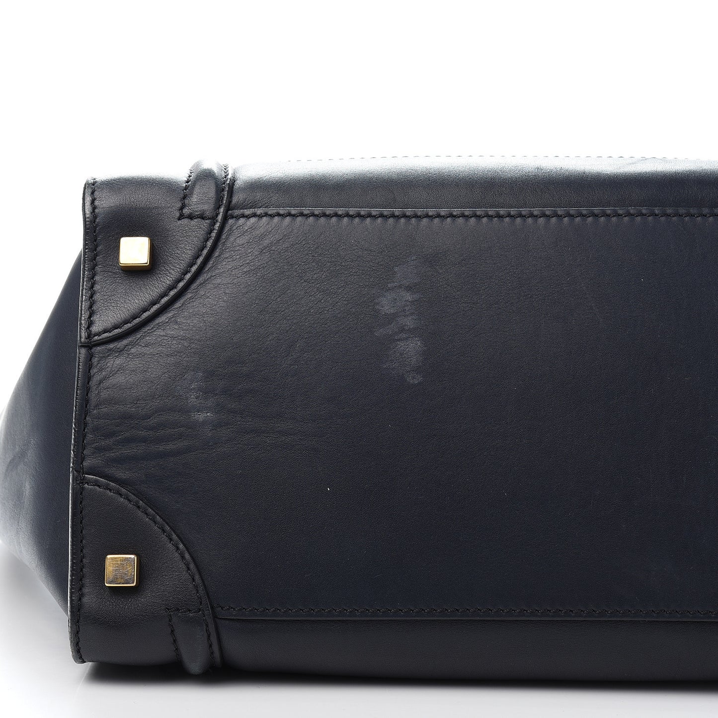 Smooth Calfskin Mini Luggage Navy Blue