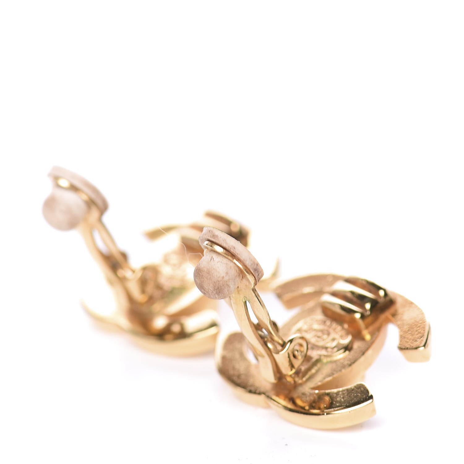 Chanel Metal CC Turnlock Clip On Earrings Gold 3 of 6
