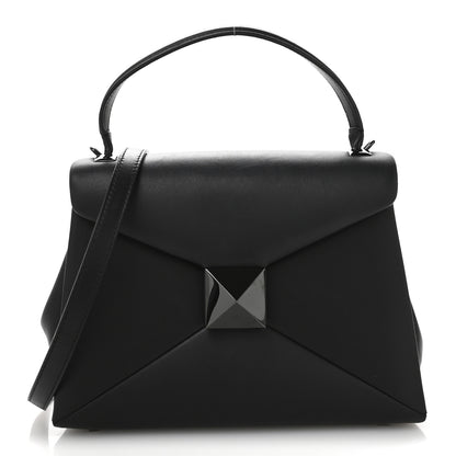 Valentino Garavani Nappa Small One Stud Top Handle Bag Black 1 of 10