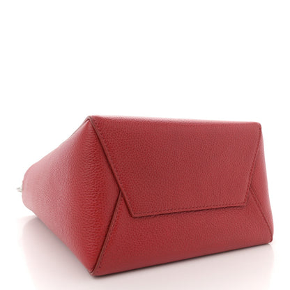 Celine Soft Grained Calfskin Sangle Bucket Bag Red 4 of 9