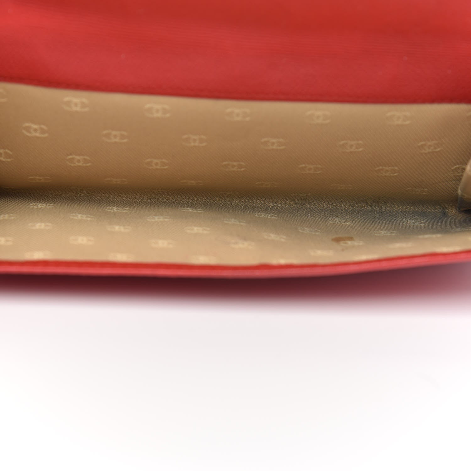 Chanel Grained Calfskin CC Button Long Wallet Red 14 of 15