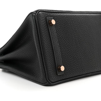 Hermes Togo Birkin 25 Black 9 of 11