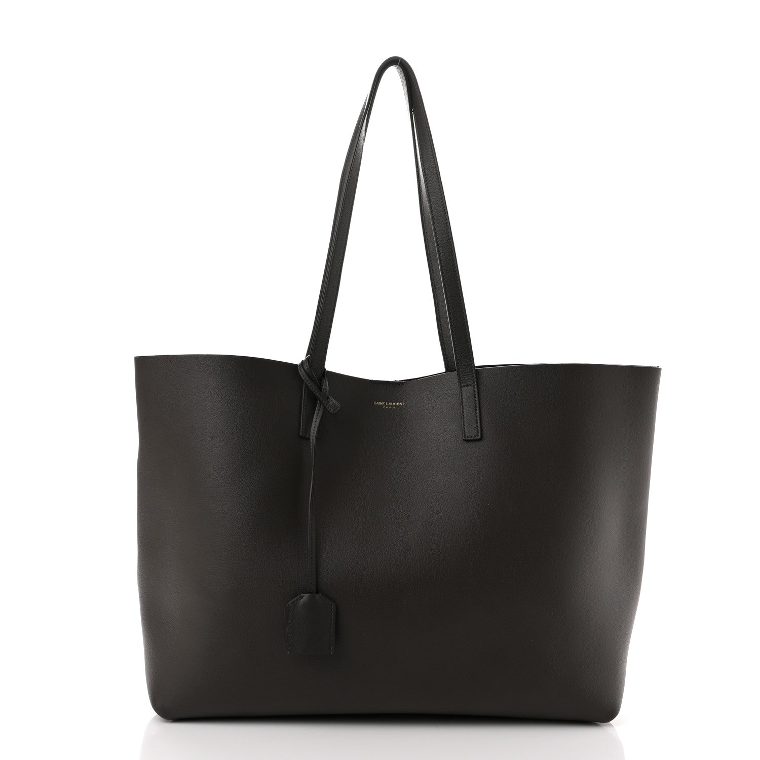 Saint Laurent Calfskin Large Shopping Tote Black Earth 3 of 11