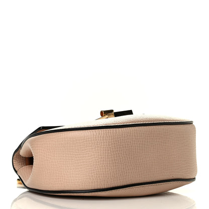 Chloe Grained Calfskin Lambskin Mini Bi-Color Drew Shoulder Bag Powder Beige Caramel 7 of 13