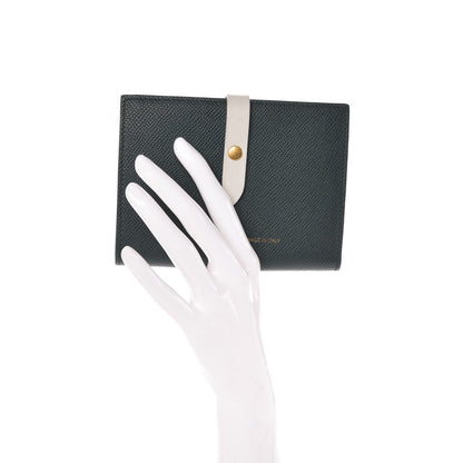 Celine Grained Calfskin Medium Multifunction Strap Wallet Amazone Chalk 2 of 8