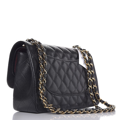 Chanel Caviar Quilted Jumbo Double Flap Black 4 of 9