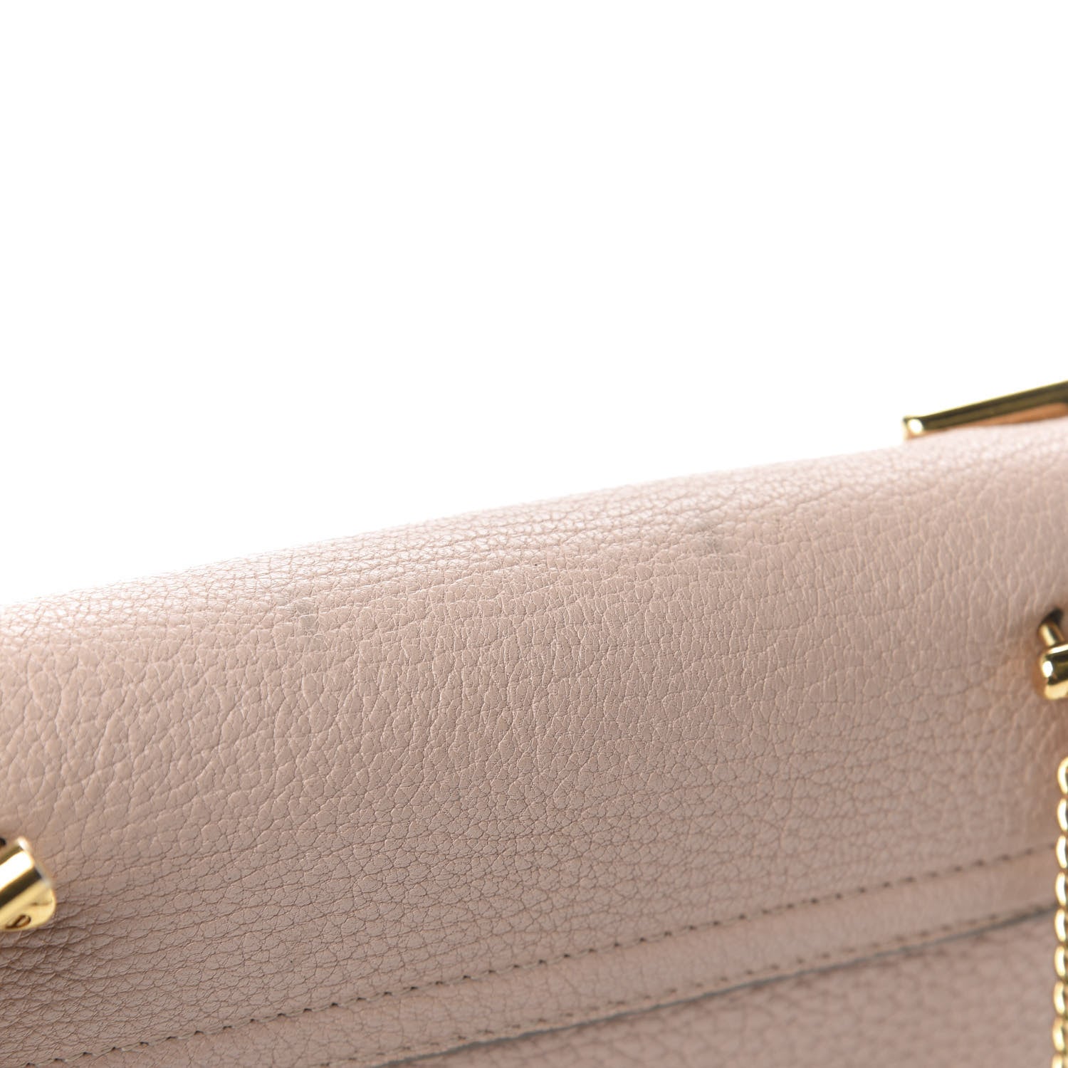 Chloe Grained Lambskin Mini Drew Shoulder Bag Cement Pink 12 of 13