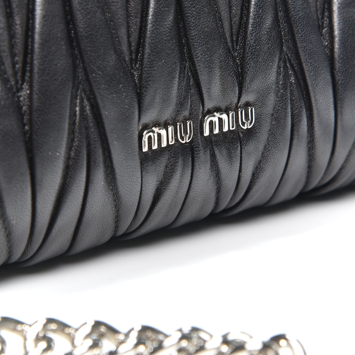 Miu Miu Nappa Matelasse Flap Black 8 of 8