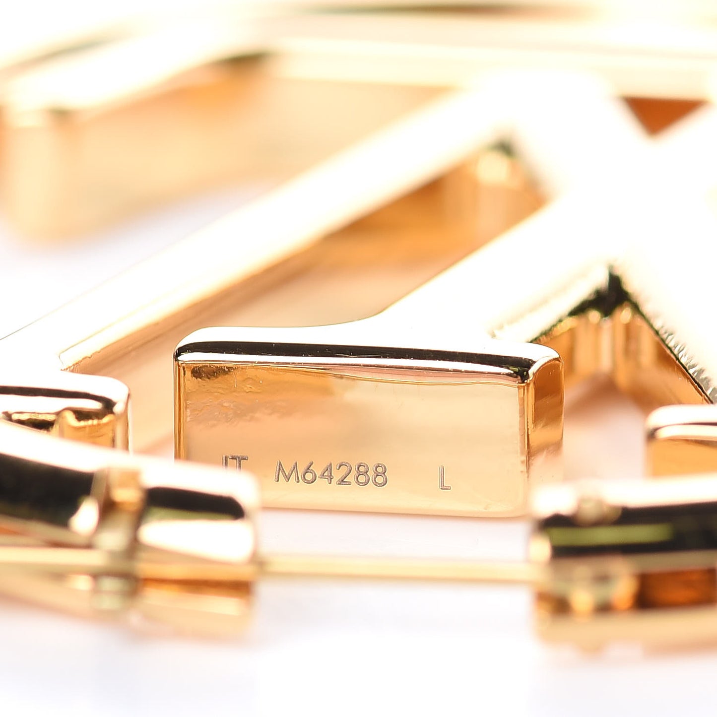 Metal Louise Hoop Earrings Gold