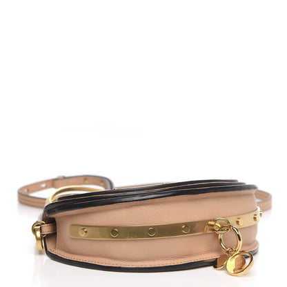 Chloe Suede Calfskin Constellation Studded Small Nile Bracelet Minaudiere Bag Blush Nude 4 of 9