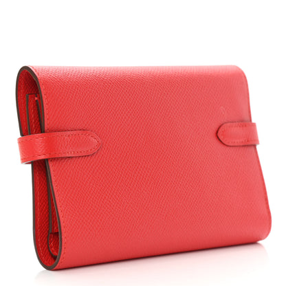 Hermes Epsom Medium Kelly Wallet Rouge Tomate 3 of 7
