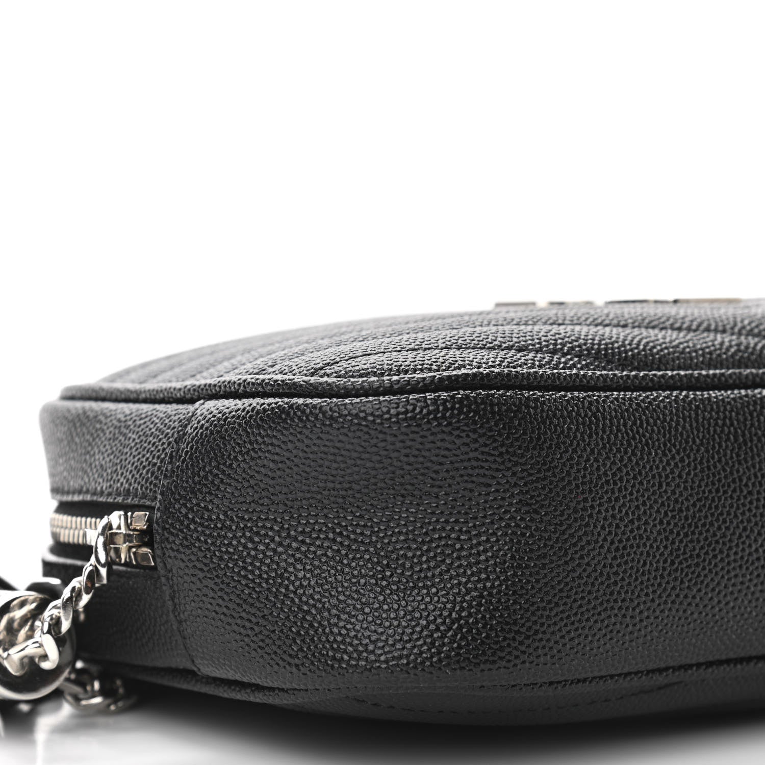 Saint Laurent Grain De Poudre Matelasse Monogram Mini Lou Camera Bag Black 9 of 11