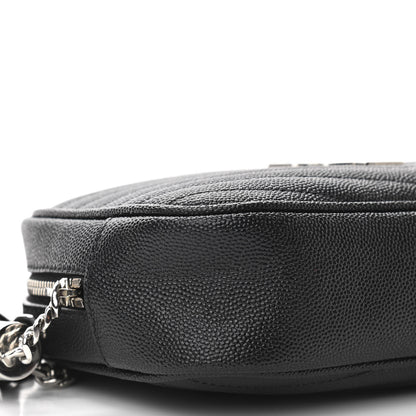 Saint Laurent Grain De Poudre Matelasse Monogram Mini Lou Camera Bag Black 9 of 11