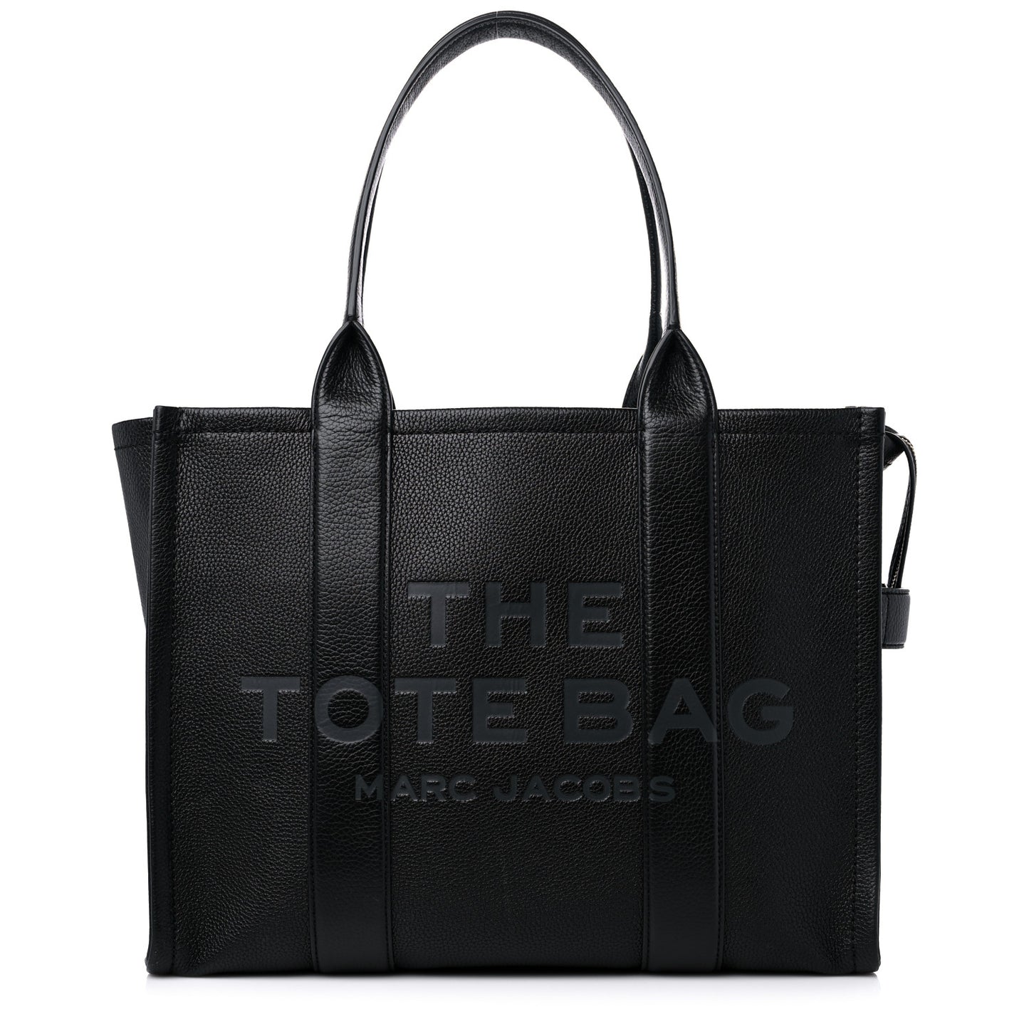 Grained Calfskin Large The Tote Bag Black