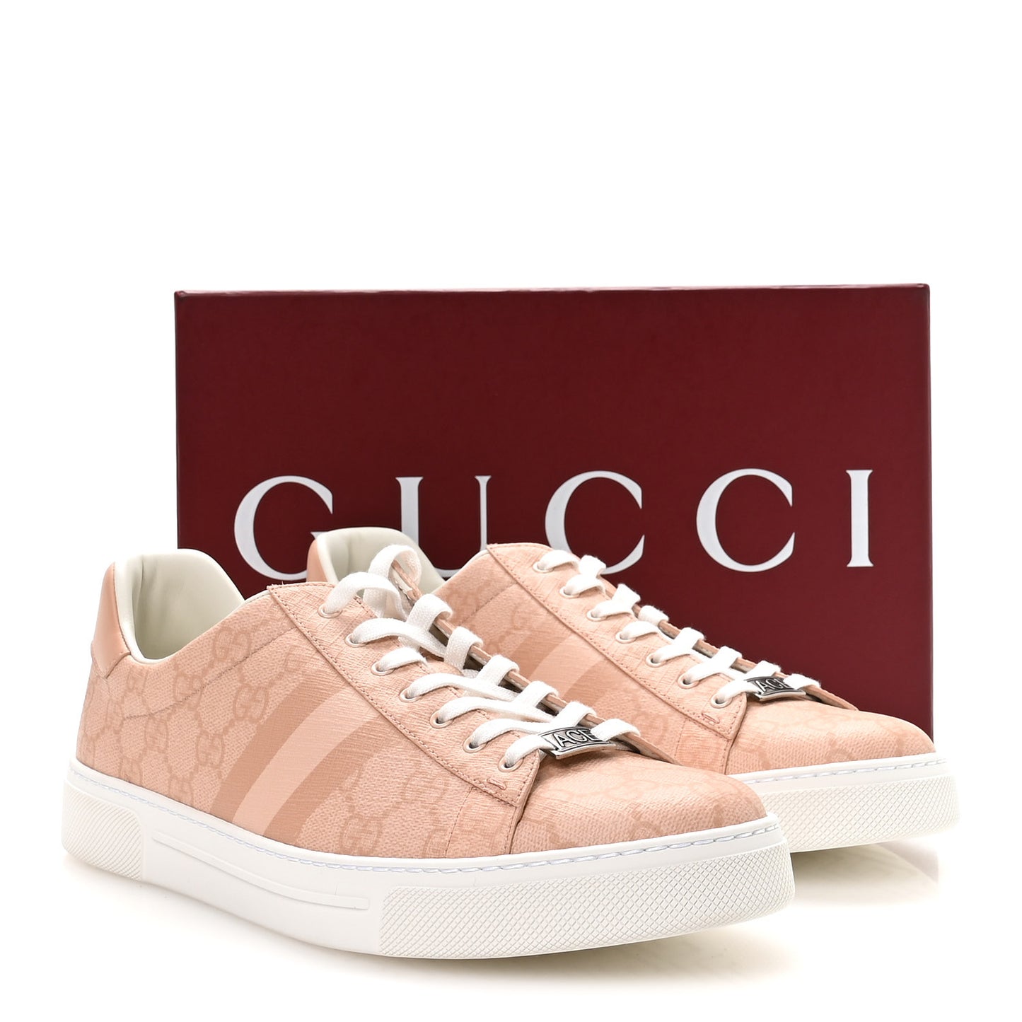 GG Supreme Tonal Web Womens New Ace Sneakers 41 Pink