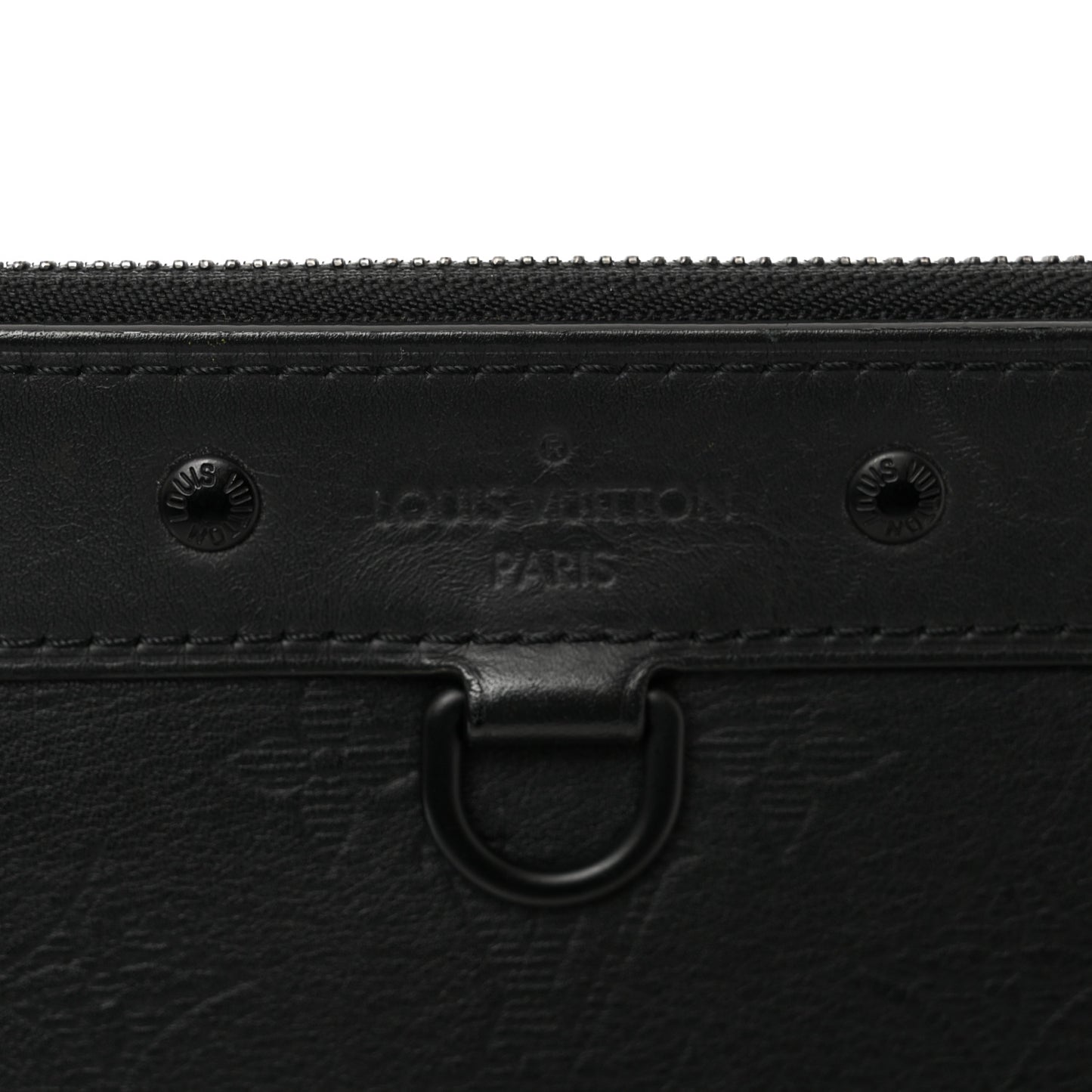 Calfskin Monogram Shadow Discovery Pochette Black