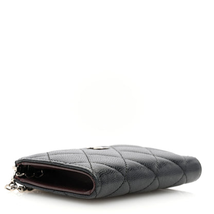 Chanel Caviar Quilted Zipped Key Holder Case Black 4 of 8