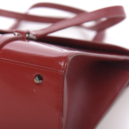 Christian Dior Glazed Calfskin Saddle Shopper Red 12 of 18