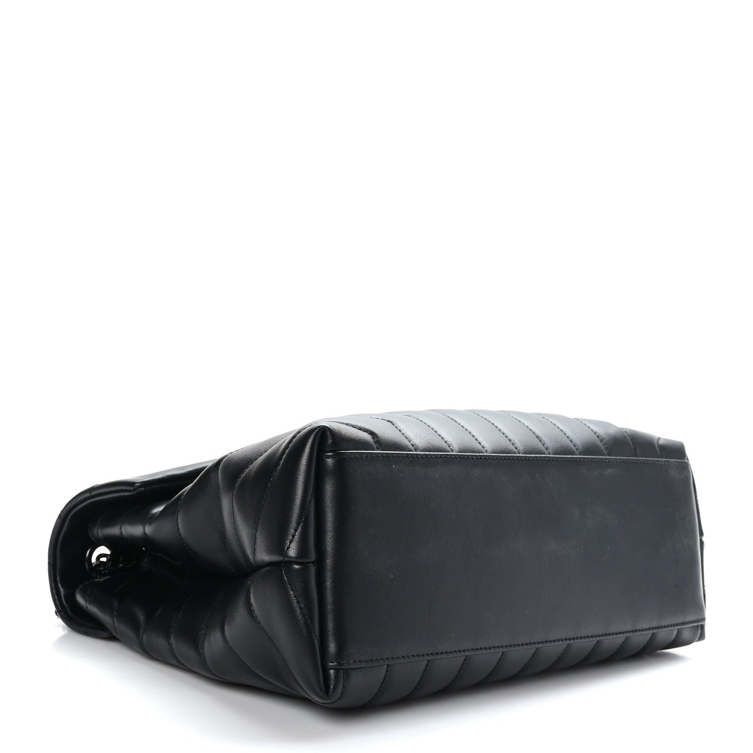 Saint Laurent Calfskin Y Quilted Monogram Monochrome Medium Loulou Chain Satchel Black 4 of 9