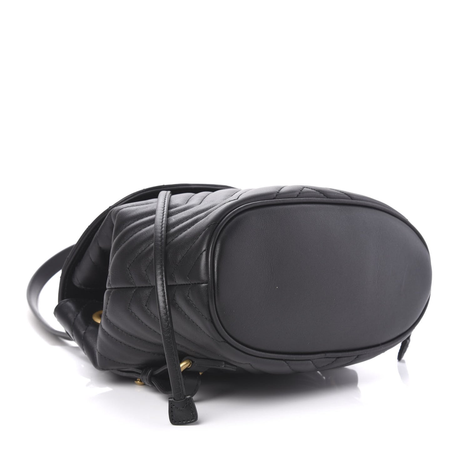 Calfskin Matelasse GG Marmont Flap Backpack Black