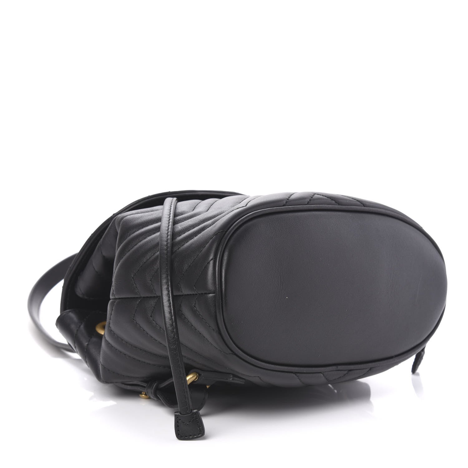 Gucci Calfskin Matelasse GG Marmont Flap Backpack Black 3 of 11