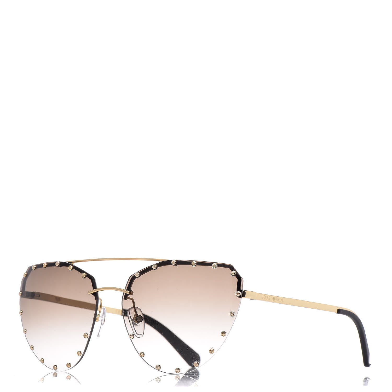 Louis Vuitton The Party Aviator Gradient Sunglasses Z0914U Brown 1 of 8