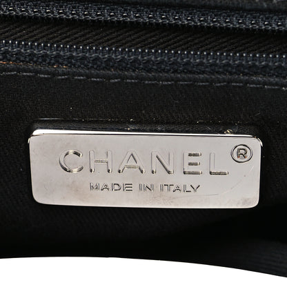 Chanel Pony Hair Lambskin Quilted Kiss Lock Frame Bag Black 5 of 9