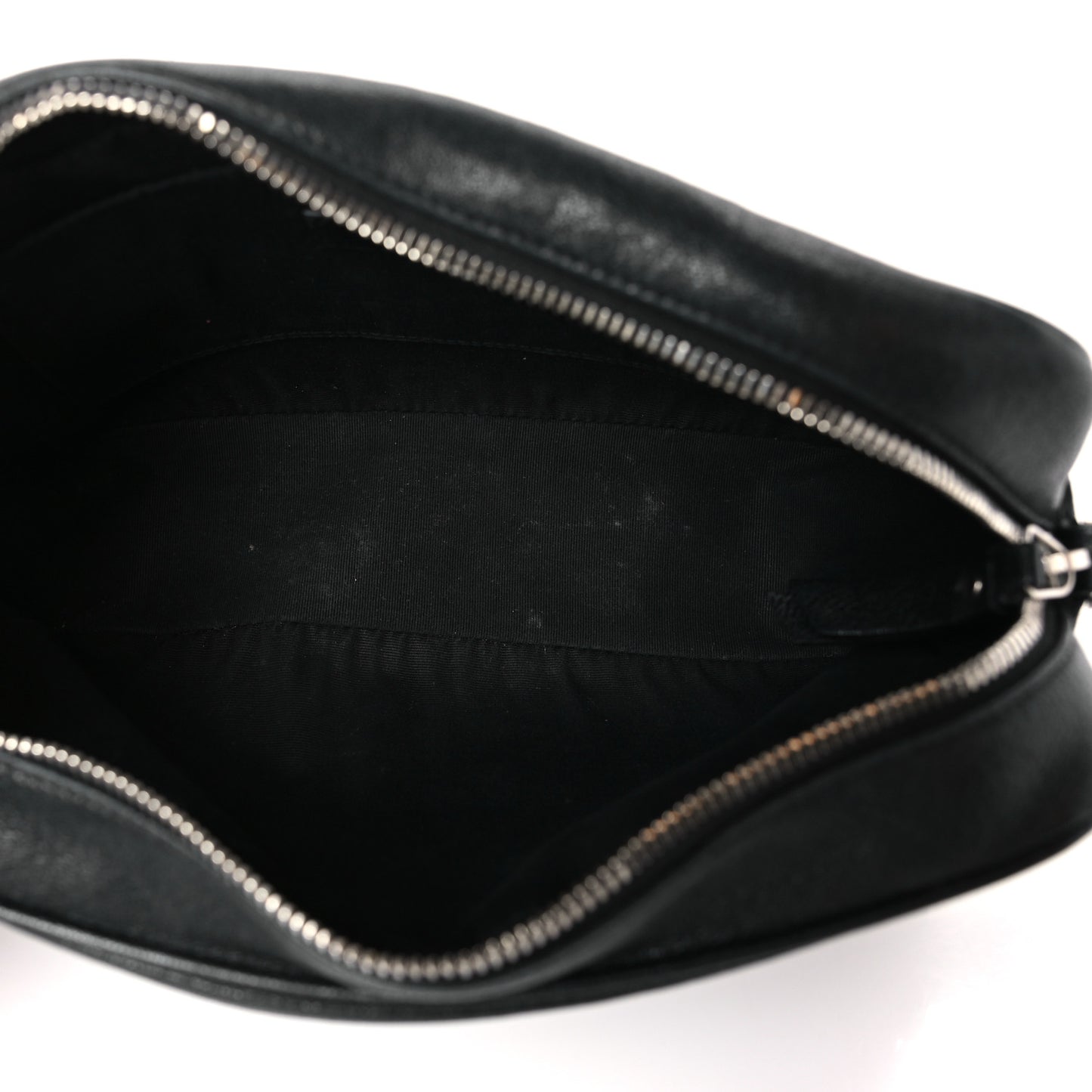 Lambskin Monogram Small Lou Camera Bag Black