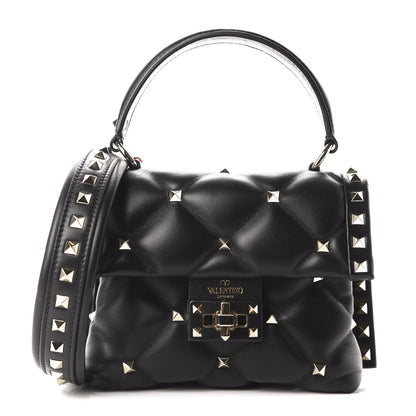 Valentino Garavani Nappa Mini Candystud Top Handle Bag Black 1 of 9