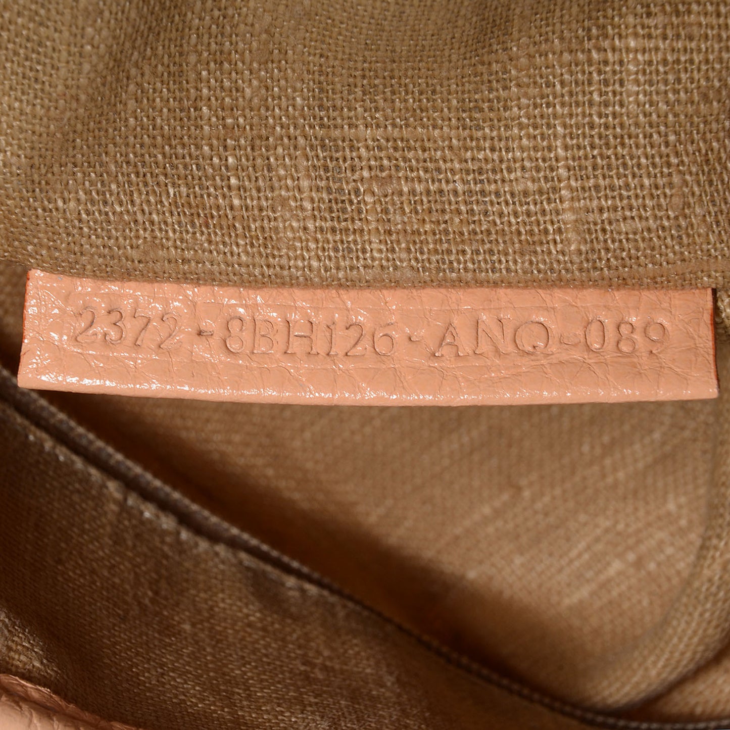 Coated Canvas Calfskin Romano Selleria Borghese Roll Tote