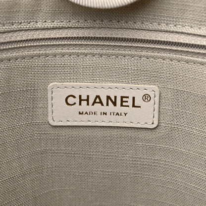 Chanel Mixed Fibers Small Deauville Tote White 7 of 10