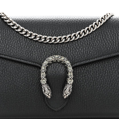 Gucci Calfskin Mini Dionysus Chain Wallet Black 7 of 11