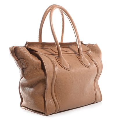 Celine Pebbled Leather Mini Luggage Camel 3 of 9