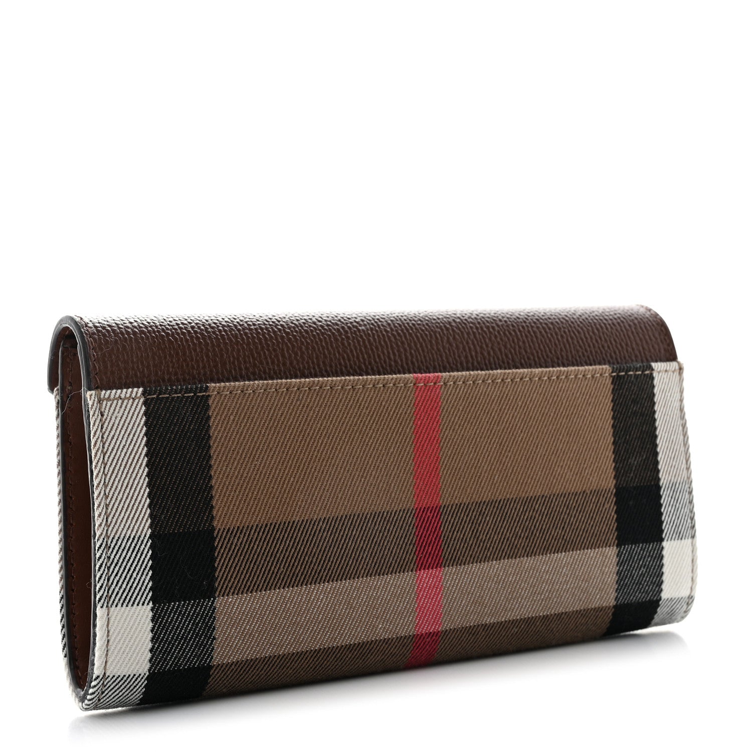 Burberry Vintage Check Grain Calfskin Halton Wallet Tan 3 of 8