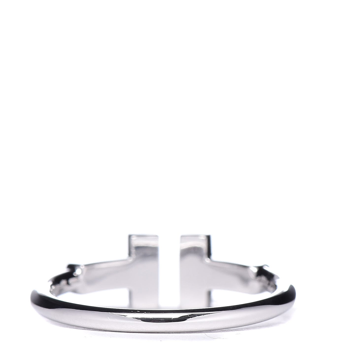 18K White Gold Diamond T Wire Ring 50 5.5