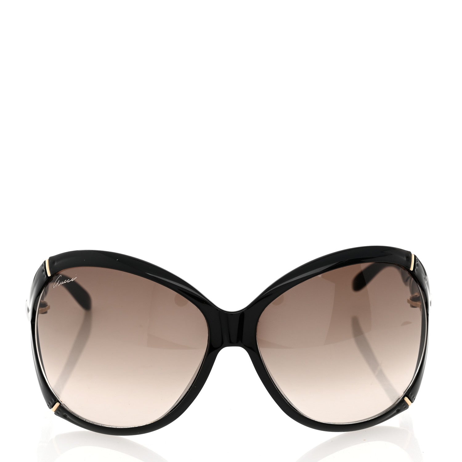 Gucci Oversized Oval Bamboo Sunglasses 3509/S Black 2 of 8